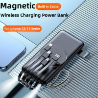 20000mAh Power Bank Magnetic Qi Wireless Charger Powerbank for iPhone 14 13 12 Xiaomi Samsung Magsafe Power Bank Spare Battery