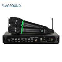 K7 UHF Bluetooth Wireless microphone System Echo Microphone Home Theater Audio Receiver DVD Hi-Fi Player Rechargeble Microphone