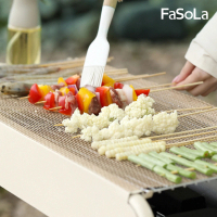 【FaSoLa】多用途可剪裁耐高溫不易沾玻璃纖維燒烤墊 烤肉墊 30*40cm