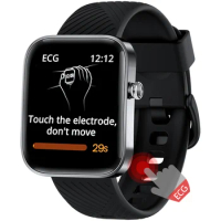 NORTH EDGE ECG Smart Watch Men Heart Rate Blood Pressure Oxygen Stress Body Temperature Fitness Sport Smartwatch