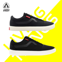 Aerostreet Massive Low Hitam Hitam - Sepatu Sneakers Casual Aero