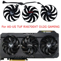 3Pcs/Set,GPU VGA Cooler,T129215BU,Video Card Fan,For ASUS TUF RX 6700XT O12G GAMING,For ASUS TUF RTX 3070 Ti 8G GAMING OC