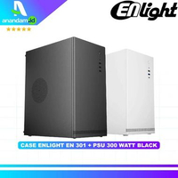Casing PC ENLIGHT EN-301 / EN301 M-Atx + PSU Enlight 300W - Hitam