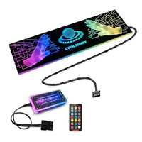 For COOLMOON RGB Light Board Power Supply Bin Light Side Panel GPU Backplate Panel Chassis Light Board For PC Chassis Decoration