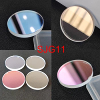 28mm * 3.3mm flat sapphire glass crystal small chamfe suitable for SKX013 SKX015 blue/red/transparent AR coated watch glass part