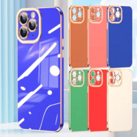Suitable For Iphone11 Pro Max Electroplating Phone Case Full Camera Soft Tpu Case Cover Funda Para Compatible With Iphone 11