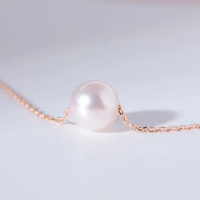 【Olivia Yao Jewellery】18K 日本進口AAA 級 Akoya 珍珠玫瑰金項鍊(Haute Collection)