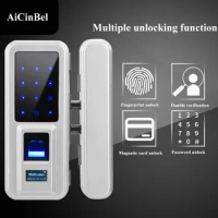 Fingerprint Touch Lock Anti-theft Lock Fingerprint Electronic Door Lock Glass DoorLlock Universal Smart Door Lock