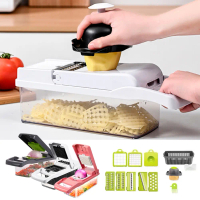 16 in 1 Innovative Multifunction Food Dicer Vegetable Fruit Slicer Onion Potato Cutter Time-saving