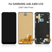 A40, สำหรับ Samsung, ชุดทดสอบ, A405F, A405, A405FM, A405S, จอ LCD, ชุดดิจิไทเซอร์หน้าจอสัมผัส, เปลี่