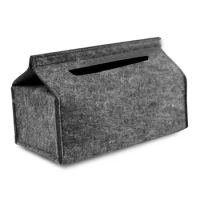 Tissue Box Simple Tray Pumping Towel Square Storage Simple Felt Paper Case Solid Wool Felt Household Office Container Car