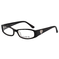 PLAYBOY-時尚光學眼鏡-黑色-PB85058