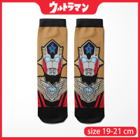 【超人力霸王 Ultraman】泰塔斯．奧特曼 直板襪 19~21 cm(正版授權 台灣製造 彈力包覆)