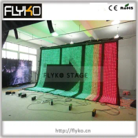 media equipment led cloth P50mm 14ft x 20ft live show vision curtain led video display screen church decoration