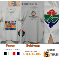 Terbaik POLO SHIRT SDGS DESA BISA REQUEST NAMA DAERAH DI BELAKANG KAOS KERAH SDG S DESA BAHAN KATUN 
