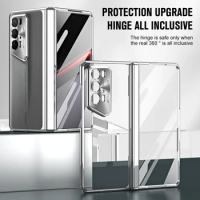 For Honor Magic V2 RSR Case Luxury Luxurious 360° Glass Flip Phone Case For Honor Magic V 2 RSR HD Shockproof Bumper Funda