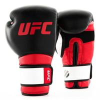 UFC-PRO 格鬥/泰拳/搏擊訓練手套-紅/黑-12oz