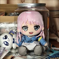 mygo玩偶GSC棉花娃娃收納展示盒fufu毛絨公仔人偶盲盒透明防塵罐-【直徑15.5cm，高22.5cm】2個 均碼-款式4
