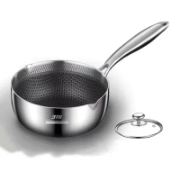 Thickened Milk Pot 316 Stainless Steel Honeycomb Non-stick Cooking and Frying Household Multi-functional Food Pot Small Saucepan