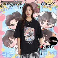 พร้อมส่ง เสื้อ Enhypen 2025 World Tour T-shirt Jungwon Heeseung Jay Jake Sunghoon Sunoo Ni-Ki ผ้า Co