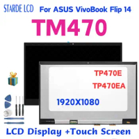 Original 14"For Asus VivoBook Flip 14 TM470 LCD Display Touch Screen Digitizer Assembly For ASUS TM470E TM470EA Replacement Part