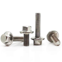M4 M5 M6 M8 M10 M12 304 A2-70 Stainless Steel GB5787 Hex Hexagon Flange Cap Head Screw Bolt With Serrated Washer High Quality