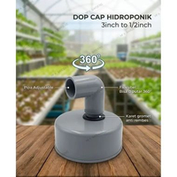 DOP CAP Hidroponik 3inch ke 1/2inch | tutup pipa hidroponik Lubangsaja