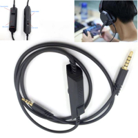 For Logitech Astro A10 A40 Gaming Headset Audio Cable Microphone Volume Control Wire Line With Control Switch 100cm