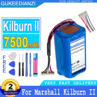 7500mAh GUKEEDIANZI Battery For Marshall Kilburn II 2 C196A1 7252-XML-SP Bluetooth Speaker with 7-wire Plug Big Power Bateria
