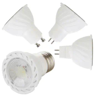 GU10 MR16 E27 GU5.3 E14 LED COB Spotlight Bulb Incandescent 85-265V Cool White Round led panel light