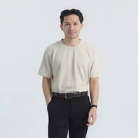 Textured Knitted T-Shirt | Kaos Knitwear Tekstur Boxy 10008 Olive XL