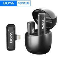 BOYA BY-WM3T Wireless Lavalier Lapel Microphone for iPhone iPad Andriod Samsung Smartphone Cameras Live Streaming Youtube Vlog