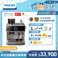 【Philips 飛利浦】Saeco半自動雙研磨義式咖啡機(ESS5228/02)