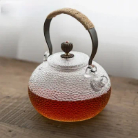 Hammer Beam Glass Teapots High Temperature Kettle Electric Ceramic Stove Open Fire Boil Teapot Coffee Juice Drink Cold Kettle
