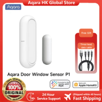 Aqara Door Window Sensor P1 Zigbee Garage Door Wireless Smart Magnetic Sensors Detector Compatible With Homekit &amp; Aqara APP