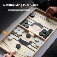 Table Hockey Game Toys Table Fast Sling Puck Super Winner Sling Battle Desktop Game Hockey Board Game Interactive Chess Toys