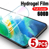5PCS Hydrogel Safety Film For Samsung Galaxy S21 Fe Ultra Plus 5G Soft Protective Film S21Fe S21+ S 21 Soft Gel Film Not Glass