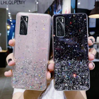 Bling Star Glitter Silicone Case For Vivo Y76 5G Y75 Y55 Y70 V20 SE V25 V25E Y35 Y16 V11i V11 V27 Pro V27E Y01 Y02 Y22S Cover