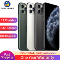 Apple iPhone 11 Pro Max 64GB 256GB 512GB ROM Unlocked Smartphone A13 Bionic Chip 6.5" Screen 12MP Face ID 11 pro max Cell Phone