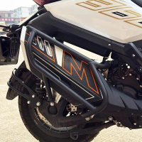 Suitable For ZONTES 368G 368 G 368-G Motorcycle Exhaust Pipe Protection Bar Bumper Anti Drop Bar Mod