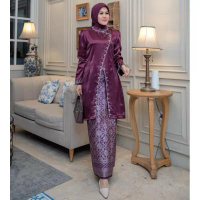 Setelan baju kurung vania rok songket viral / kebaya pesta/kebaya keongdagan/ kebaya wisuda