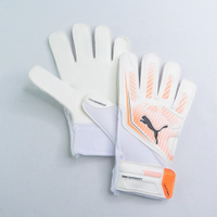 PUMA 04195206 ULTRA Play RC 足球手套 守門員手套 分尺寸 白橘【iSport愛運動】