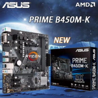 NEW ASUS B450 Motherboard PRIME B450M-K Supports Ryzen 7 1700 3700x Ryzen 5 2600 2600x 3500x 3600 55