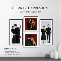 CETAK FOTO GLOSY - CETAK FOTO PREWEDDING - CETAK FOTO PAPAN MDF CUSTOM - HASIL SUPER GLOSSY BAHAN TE