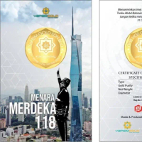 Yapeim Gold  1 Dinar 4.25g Au999  - Menara Merdeka 118