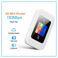 Outdoor 4G Router Portable Mini Router 3G 4G Outdoor Pocket WiFi Mobile Hotspot SIM Router Universal Unlocked Mifi Router