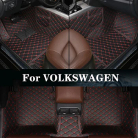 New Side Storage Bag With Customized Leather Car Floor Mat For VOLKSWAGEN Beetle Beetle(A4/A5/Convertible) Jetta Bora Auto Parts