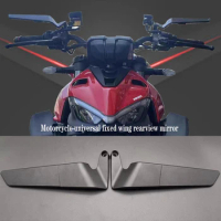 New Motorcycle universal modified rotating fixed wind wing rearview mirror For Ducati STREETFIGHTER HYPERMOTARD MONSTER