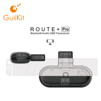 Gulikit Route+ Pro Bluetooth Transmitter Wireless Audio Usb-C Adapter or Receiver With Voice Transmission for Nintendo Switch
