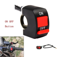 For Honda Hornet CB599 CB600 250 PCX 125 150 CR80R CR85R 22mm Universal Motorcycle Handlebar Flameout Switch ON OFF Button